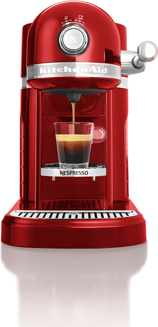 DESIGN MEETS TASTE. Discover the new Nespresso machine by KitchenAid