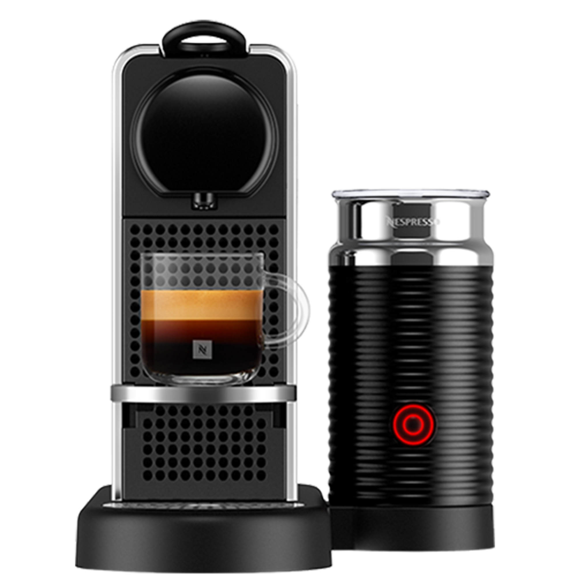 Citiz Platinum Milk Nespresso Zilver Koffiemachine