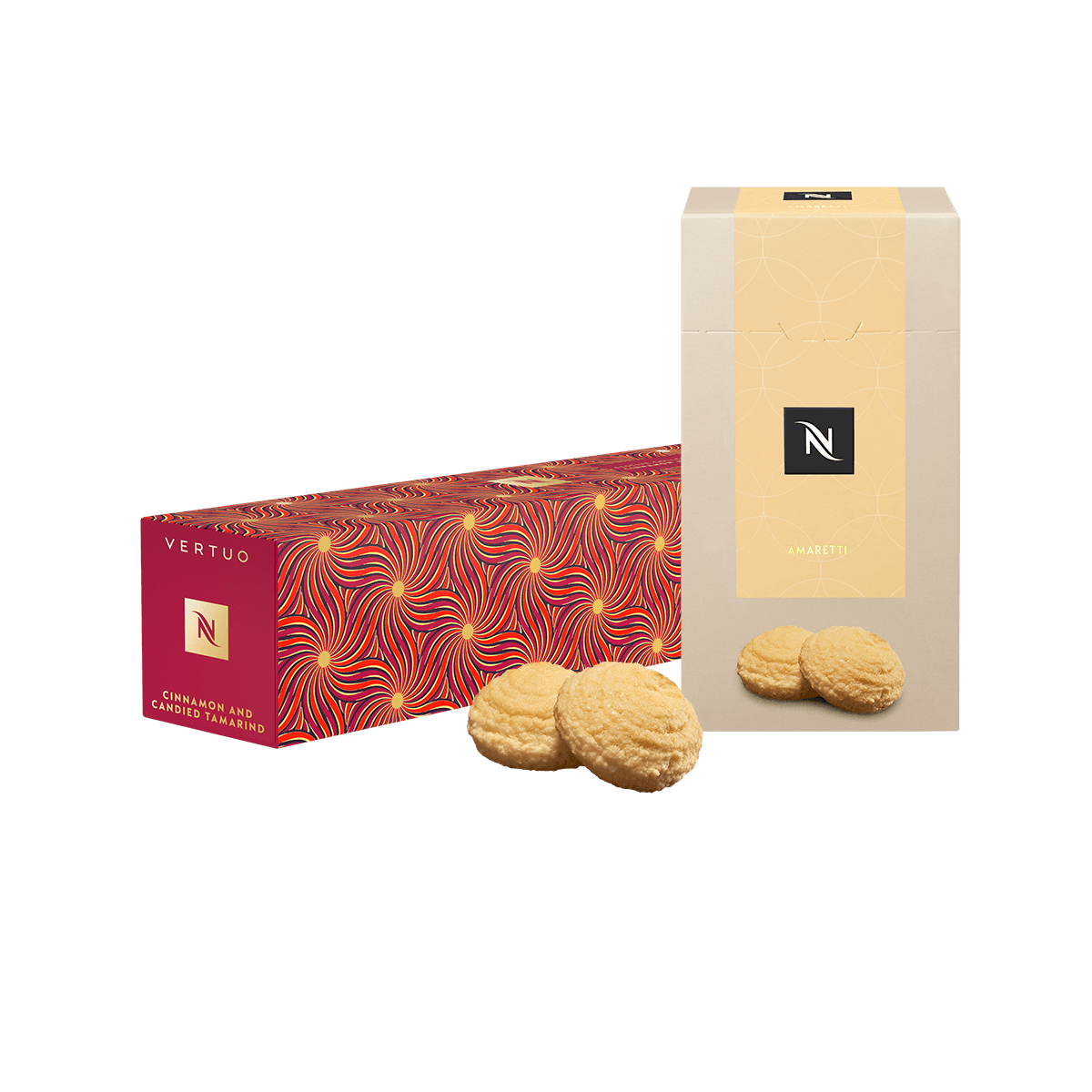 Nespresso Festive Collection Cinnamon Candied Tamarind and Amaretti Bundle Koffiecapsules Sleeve van 10 Vertuo