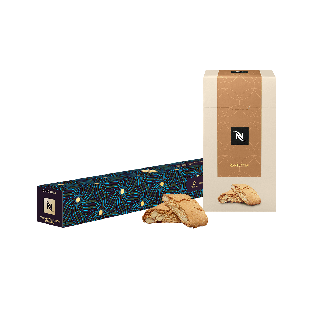Nespresso Festive Collection Espresso Cantuccini Bundle Koffiecapsules Sleeve van 10 Original