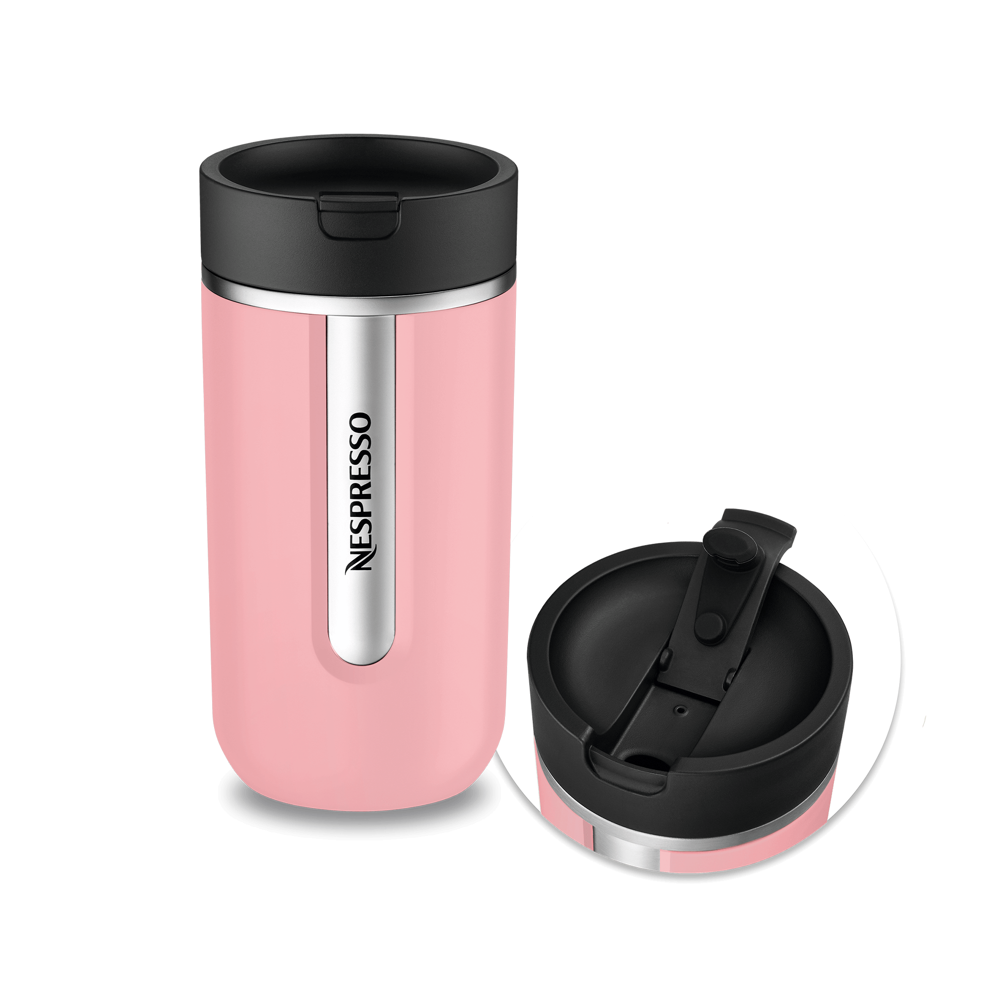 Nespresso Travel Mug Medium, Bubble Gum Pink (400 ml)