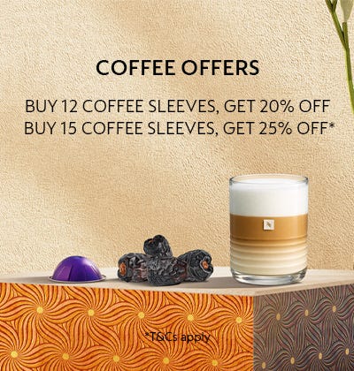 <strong>OFFERS: </strong>Up to 25% OFF Coffee Sleeves
