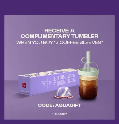 <strong>OFFERS: </strong>Buy 12 Coffee Sleeves and Receive a FREE Aqua Tumbler