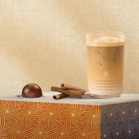 Cinnamon Caramel Iced Latte