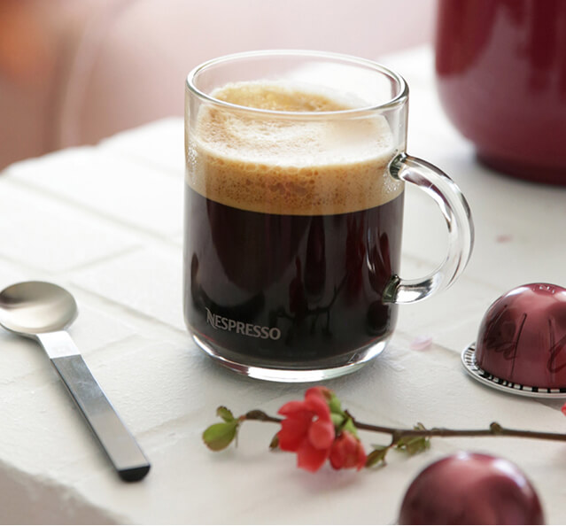 Taza y cápsula de café gama Master origins
