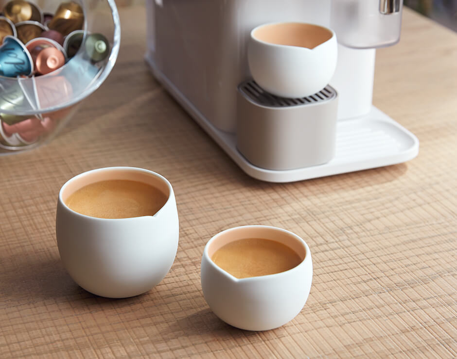Set de tazas de café Espresso Origin con cafetera Vertuo