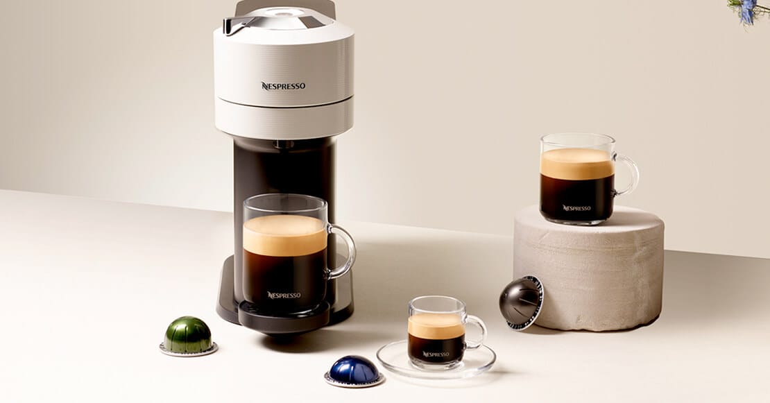 Cafetera con tecnología de Nespresso Vertuo