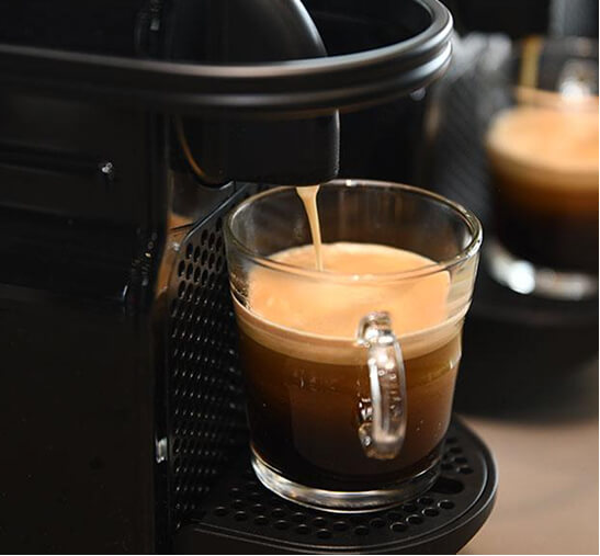 Cafetera Nespresso en proceso