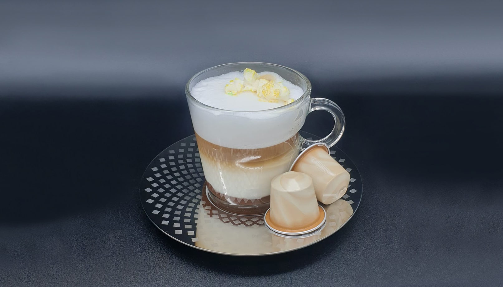 Mocha de avellanas y palomitas