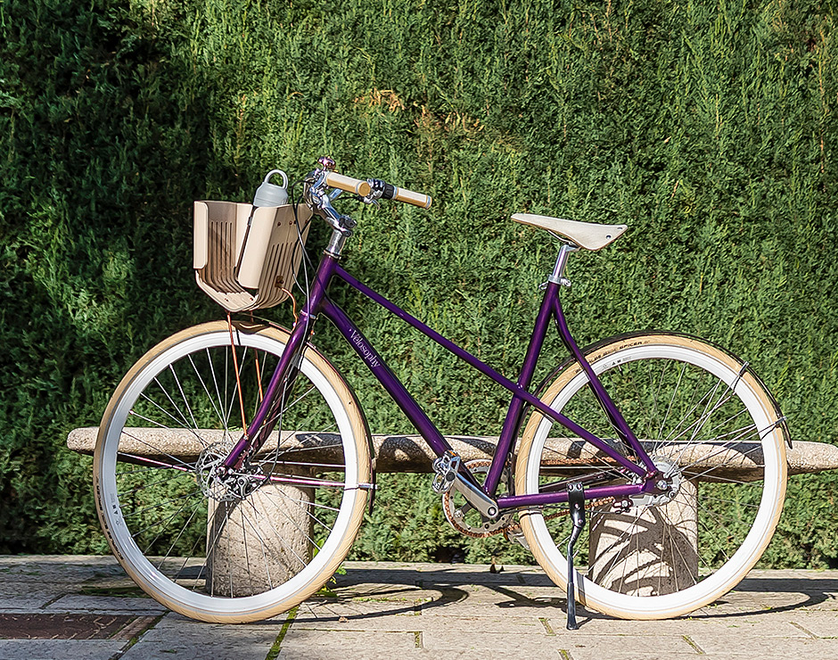 Bicicleta hecha de aluminio reciclado