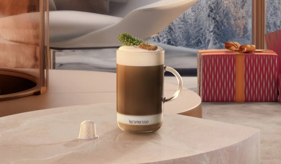 Frosted Caramel Nut Iced Latte