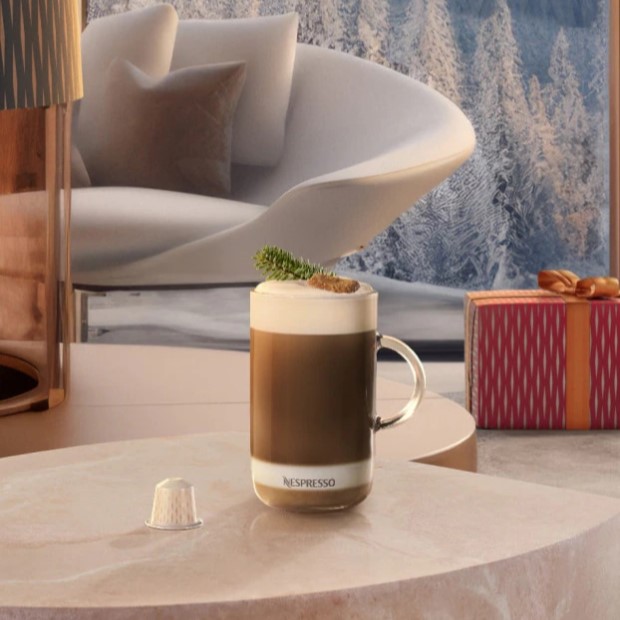 Frosted Caramel Nut Iced Latte