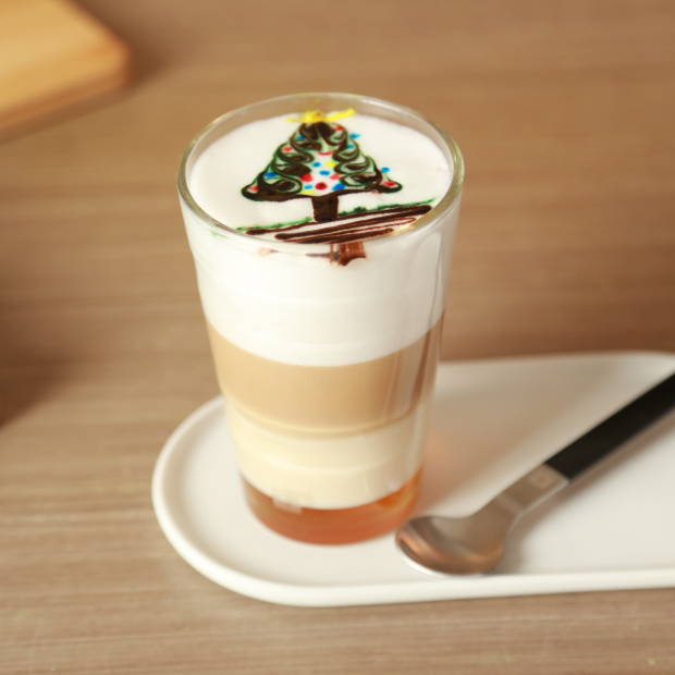 LATTE MACCHIATO CON MIEL Y FLAVOURED