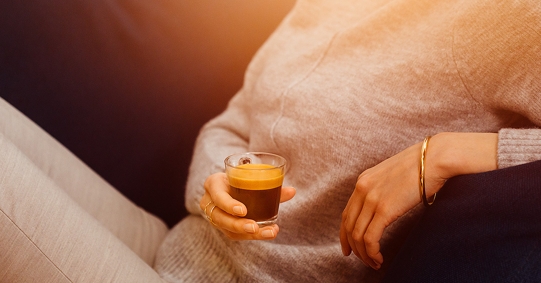 Café relajante en casa