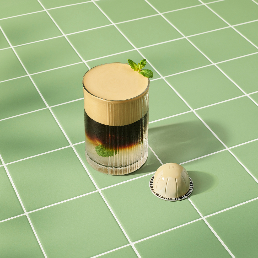 Iced Coconut Vanilla Mint Mocktail