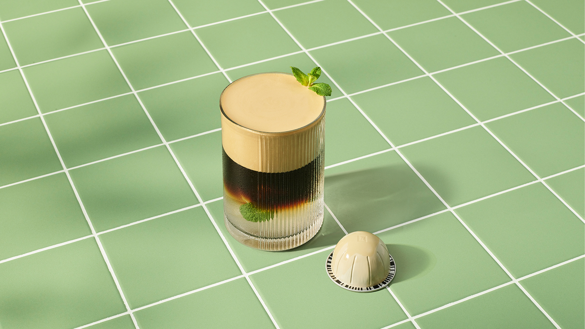 Iced Coconut Vanilla Mint Mocktail