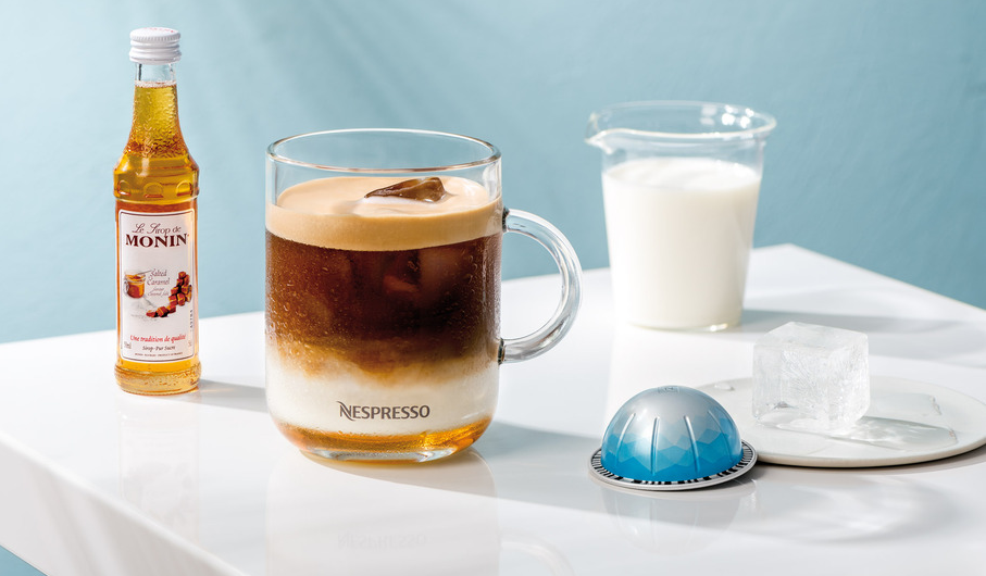 Iced vanilla & thyme latte