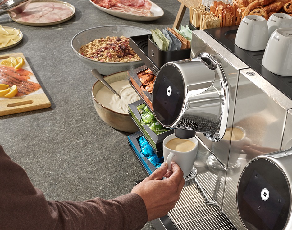 Cafetera metálica Nespresso