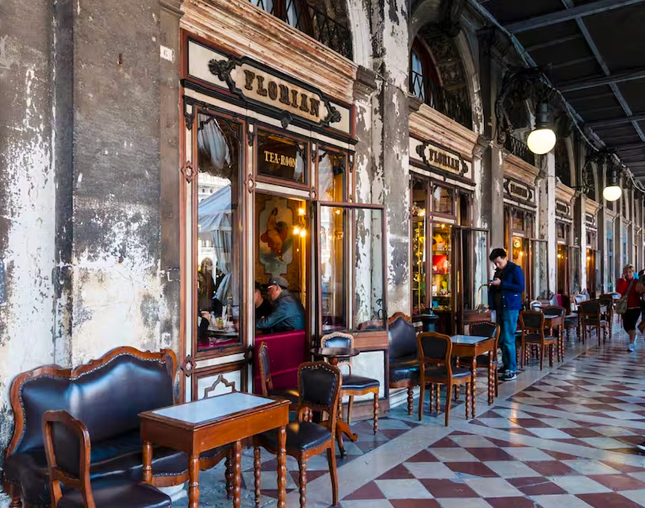 Cafetería Florian en Plaza San Marco
