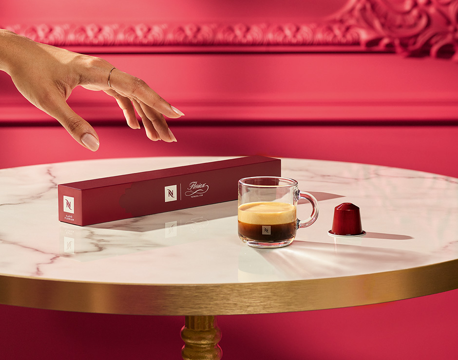 Cápsula de café roja Nespresso Arábica