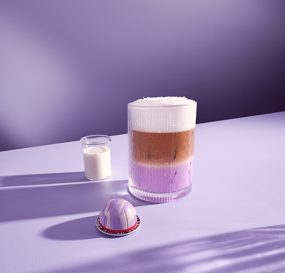 Iced Ube Vanilla Coconut Latte