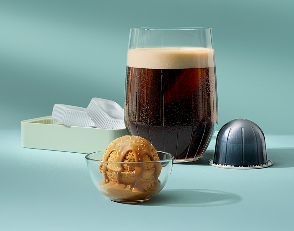 Café con helado de caramelo