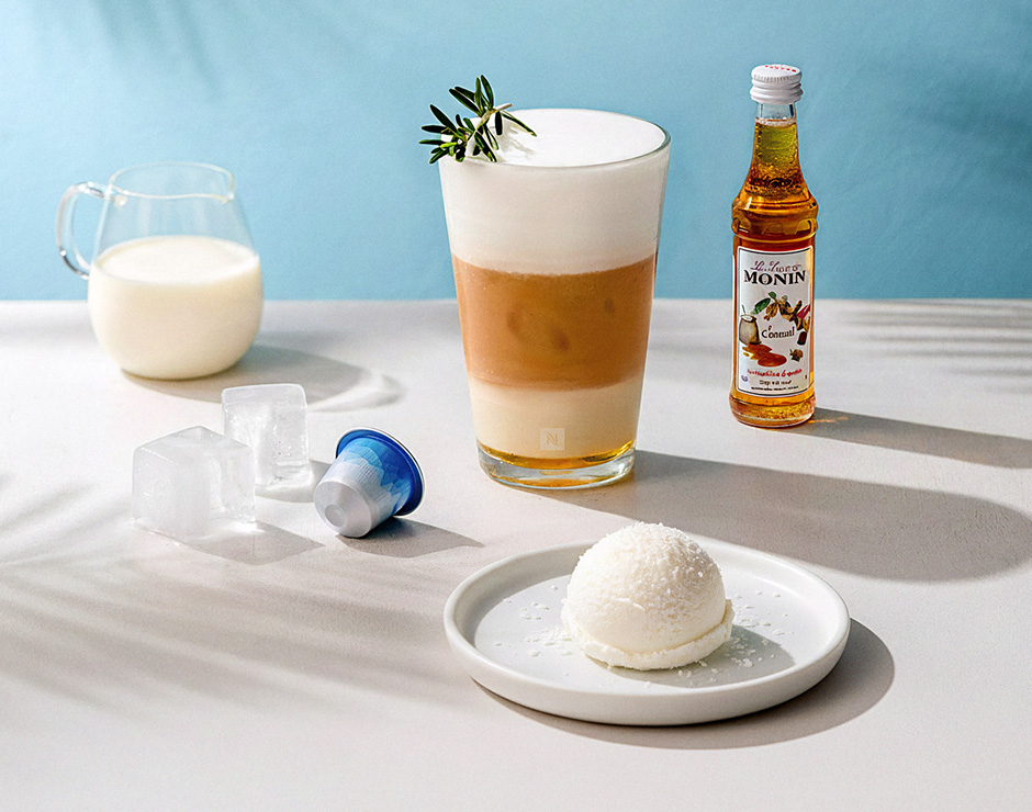 Café con helado de coco