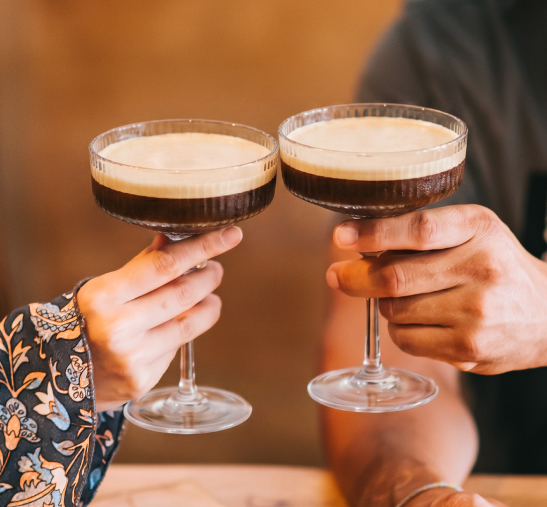 Copas de café heladas