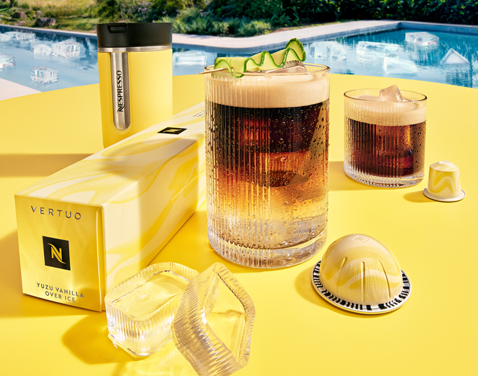 Cápsulas de Nespresso saborizado en la piscina