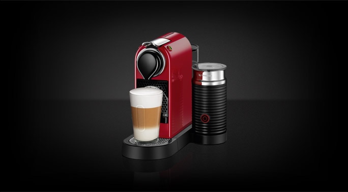 desillusion tilbage beskytte Nespresso CitiZ & Milk Cherry Red Coffee Coffee Machine
