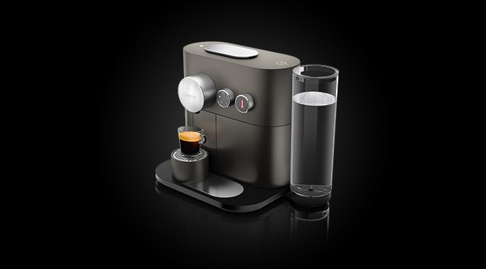 Anthracite Grey Nespresso Expert Original Espresso Machine by DeLonghi 