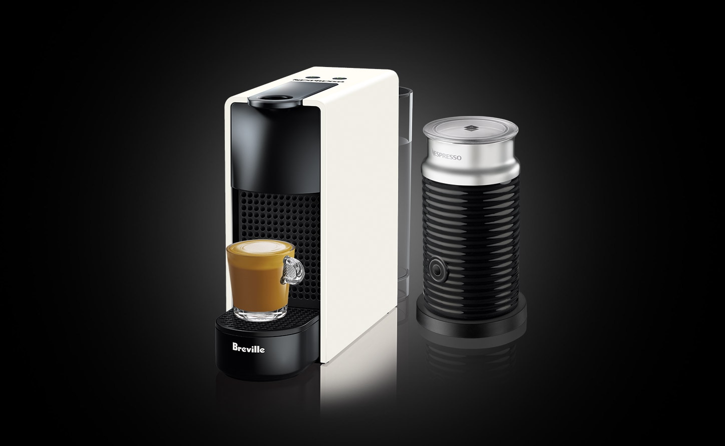 Breville Essenza Mini White & Aeroccino | Coffee Machines