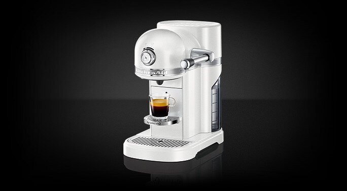 KitchenAid Frosted Pearl Coffee Machine Nespresso