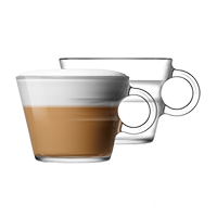 Glass Cappuccino Coffee Cups