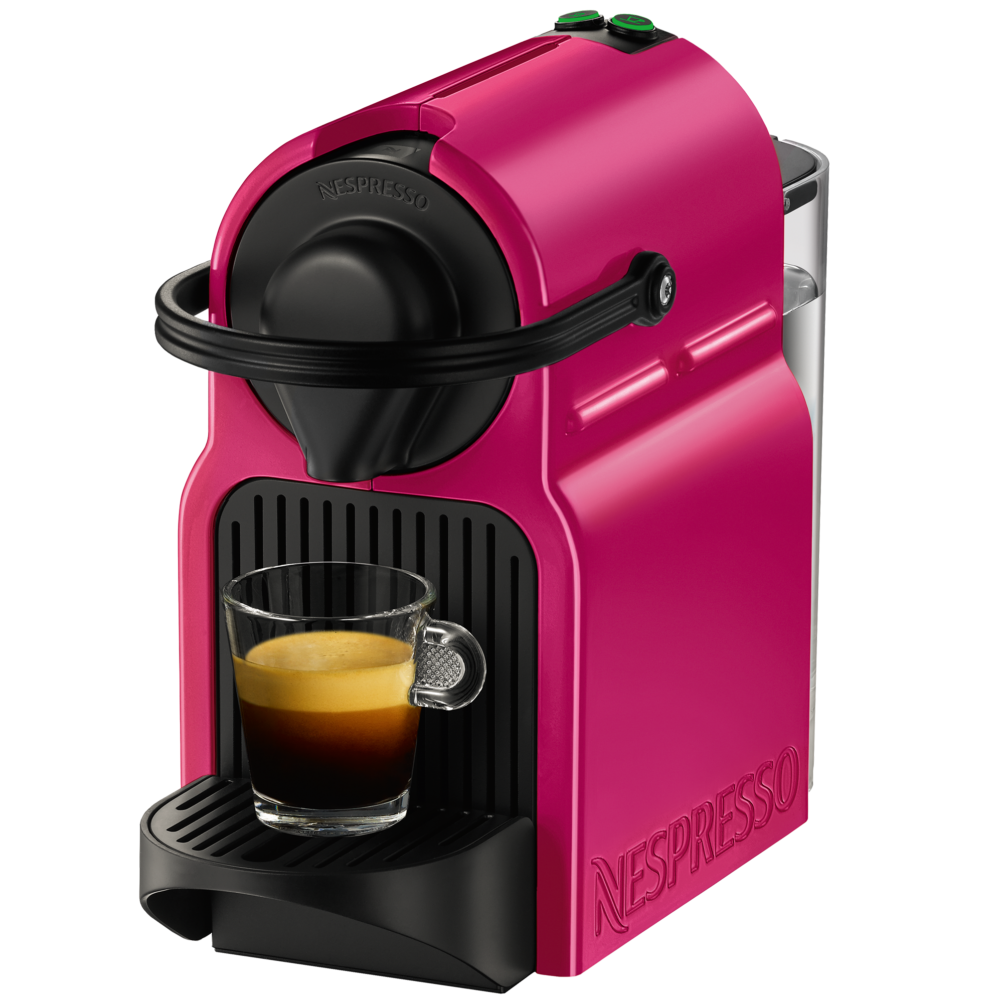 Inissia Fuchsia Velvet Espresso Machine Nespresso USA