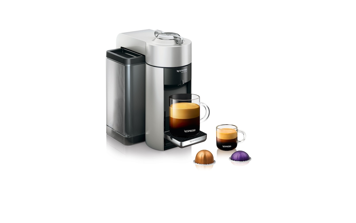 Evoluo Silver Vertuo Coffee Machine Nespresso USA