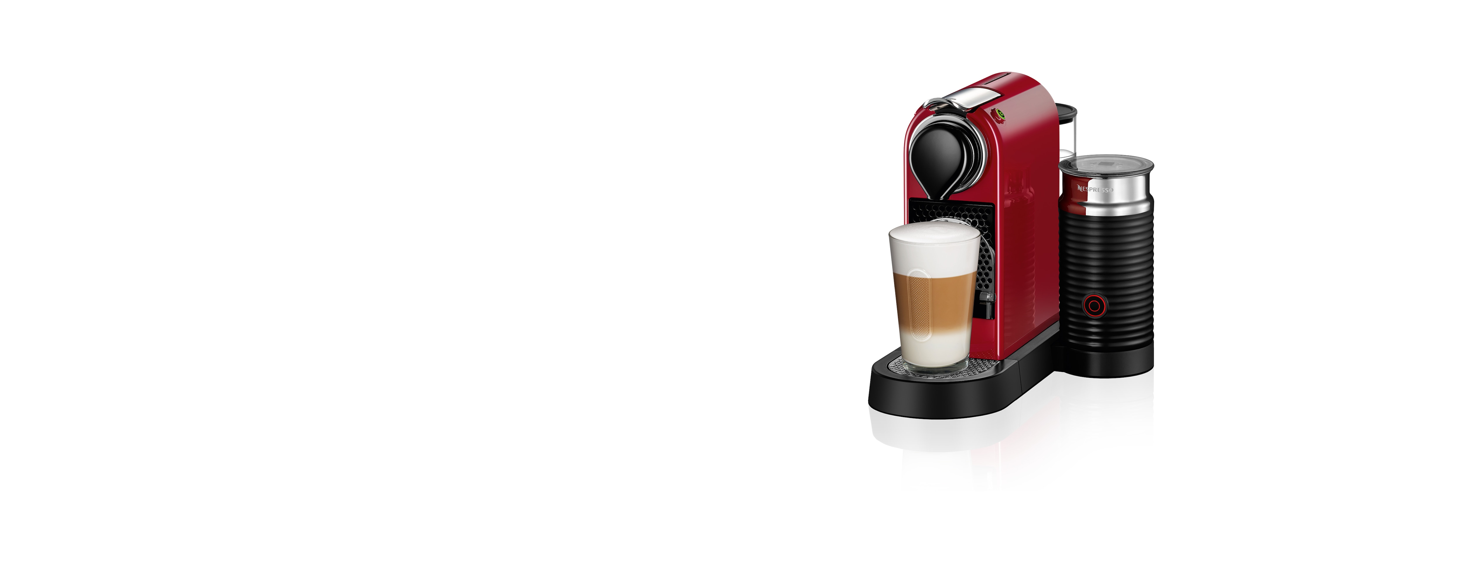 dok langsom håndbevægelse CitiZ&Milk Cherry Red | Original Espresso Machine | Nespresso USA