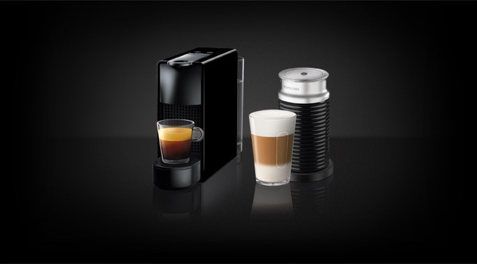 Essenza Mini Black & Aeroccino - Coffee Machines - Nespresso