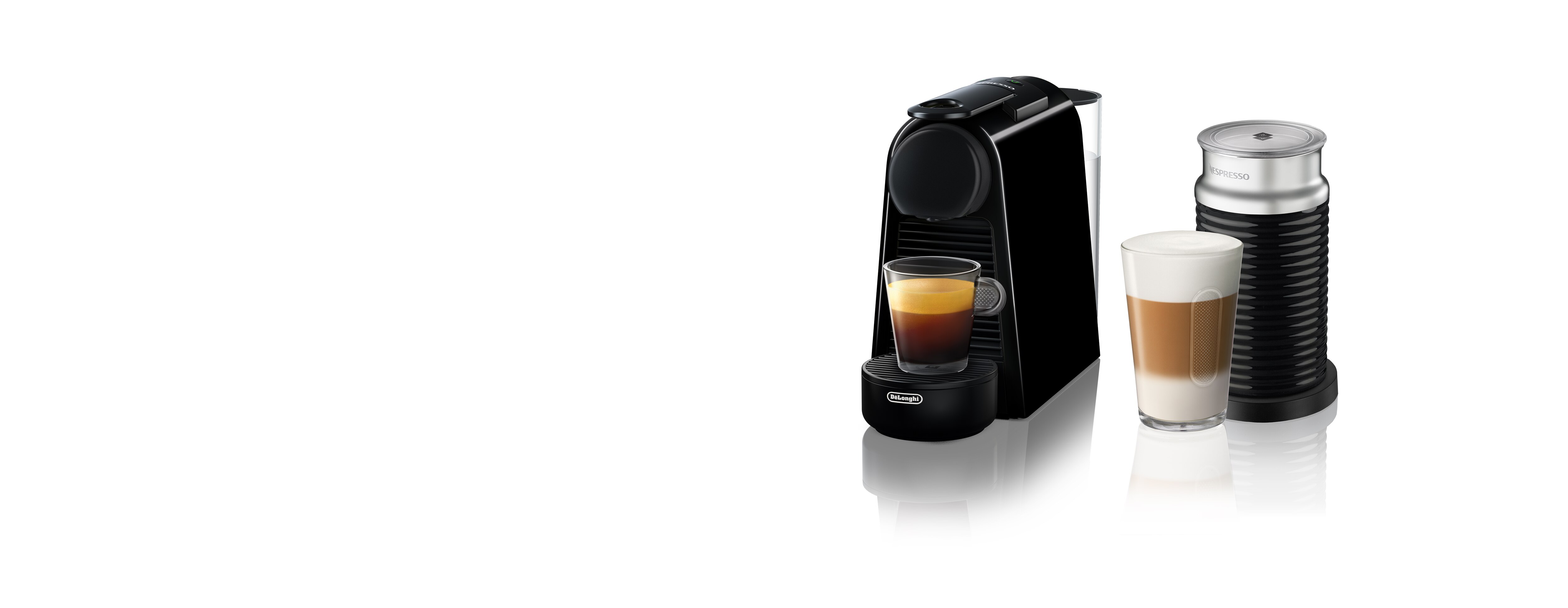 Cafetera Essenza Mini Negra con Aeroccino 3 | Nespresso ®