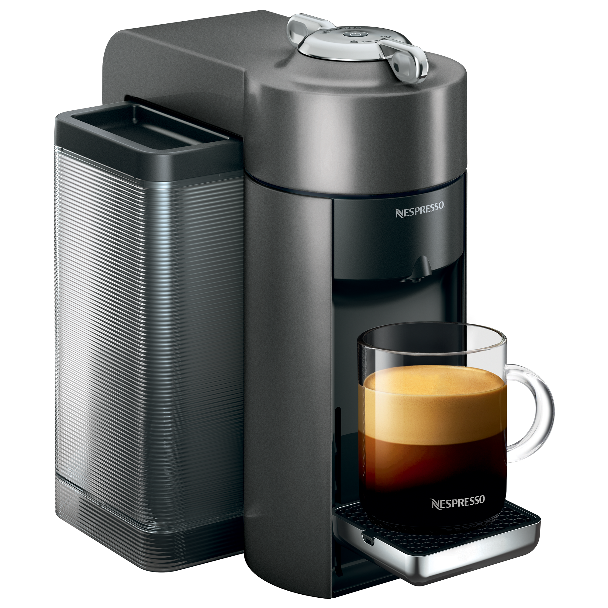 Nespresso Vertuo Evoluo Coffee and Espresso Machine by DeLonghi Graphite Metal 