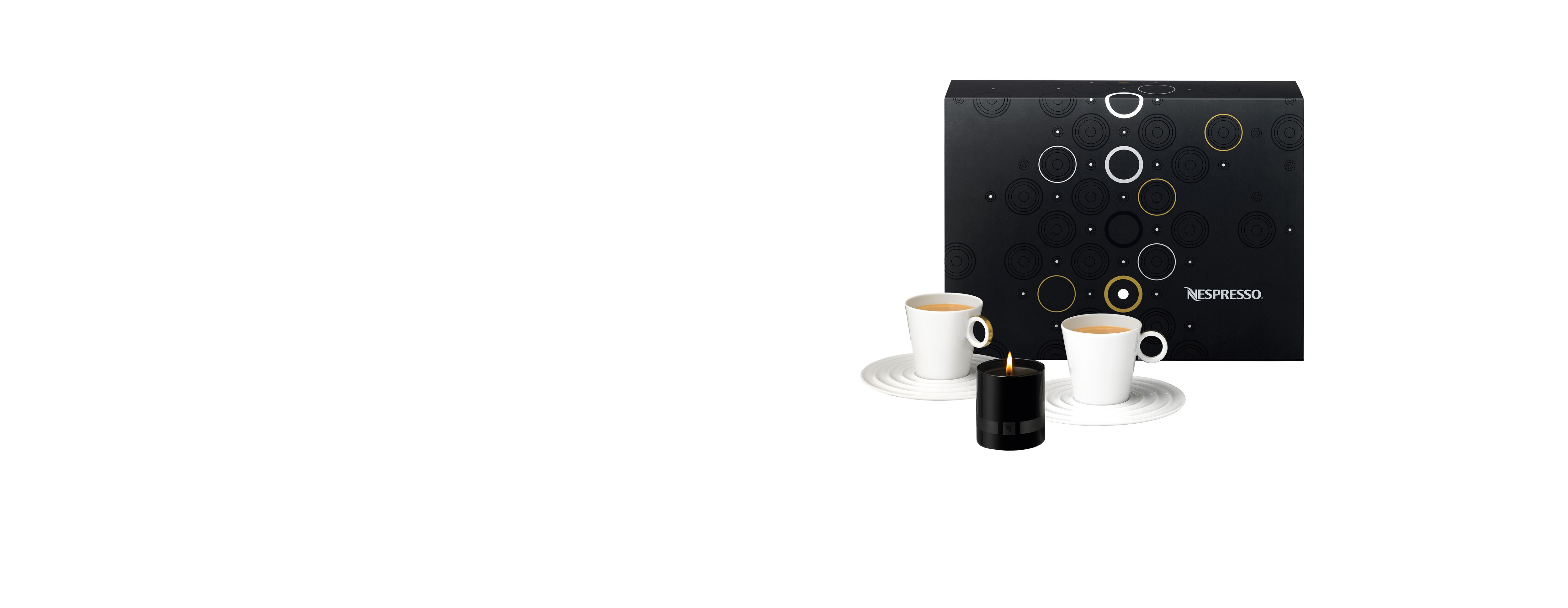Premium Lungo coffee cups with candle 