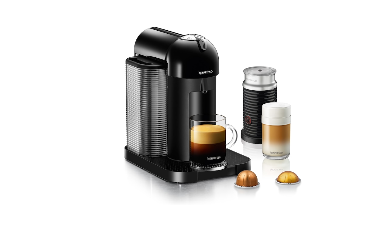 coffee machine with frother and pods