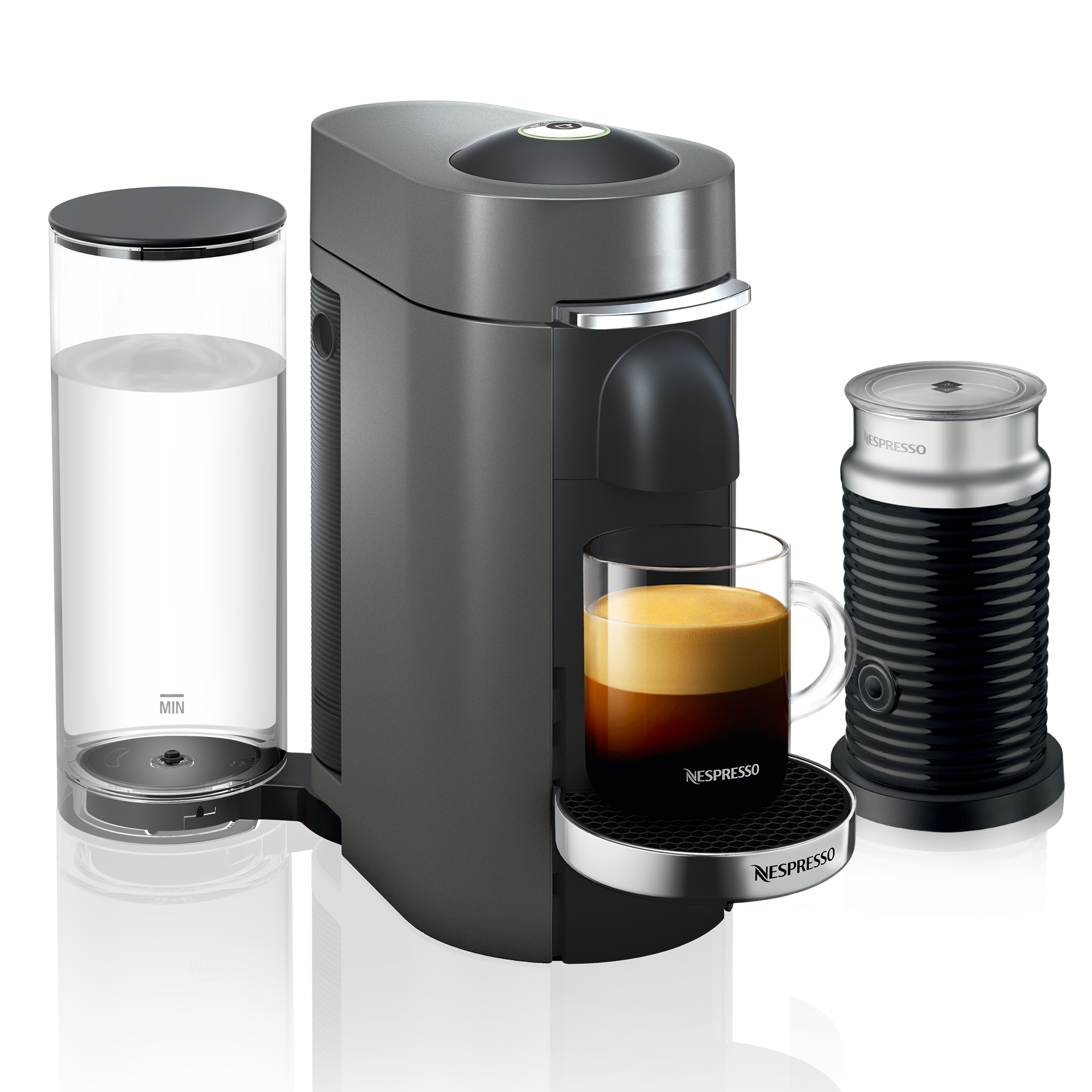 Nespresso Vertuo Coffee and Espresso Machine Bundle by De'Longhi Aeroccino  Milk Frother