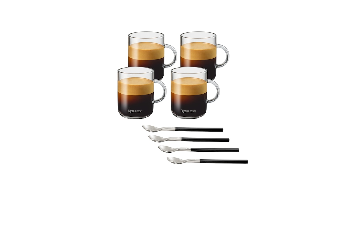 Nespresso Vertuo Modern Coffee Cup Clear Tempered Glass Coffee Mug Grcic  Design
