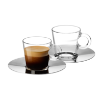 Nespresso Vertuo Espresso Coffee Glass Cup with Saucer New with Box – I  Love Characters