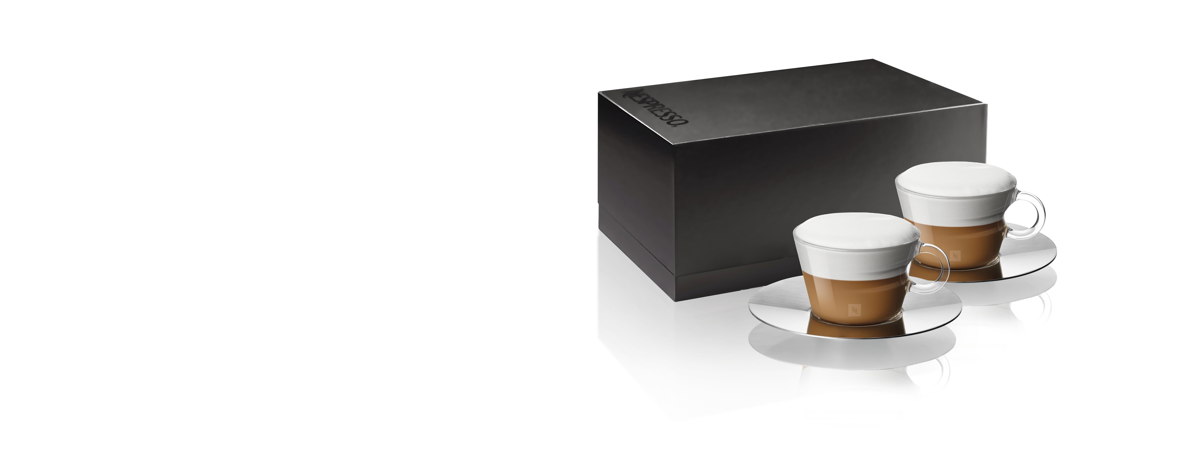 dichtbij Mondwater zingen View Cappuccino cup & saucer | Coffee Glass - Nespresso JP