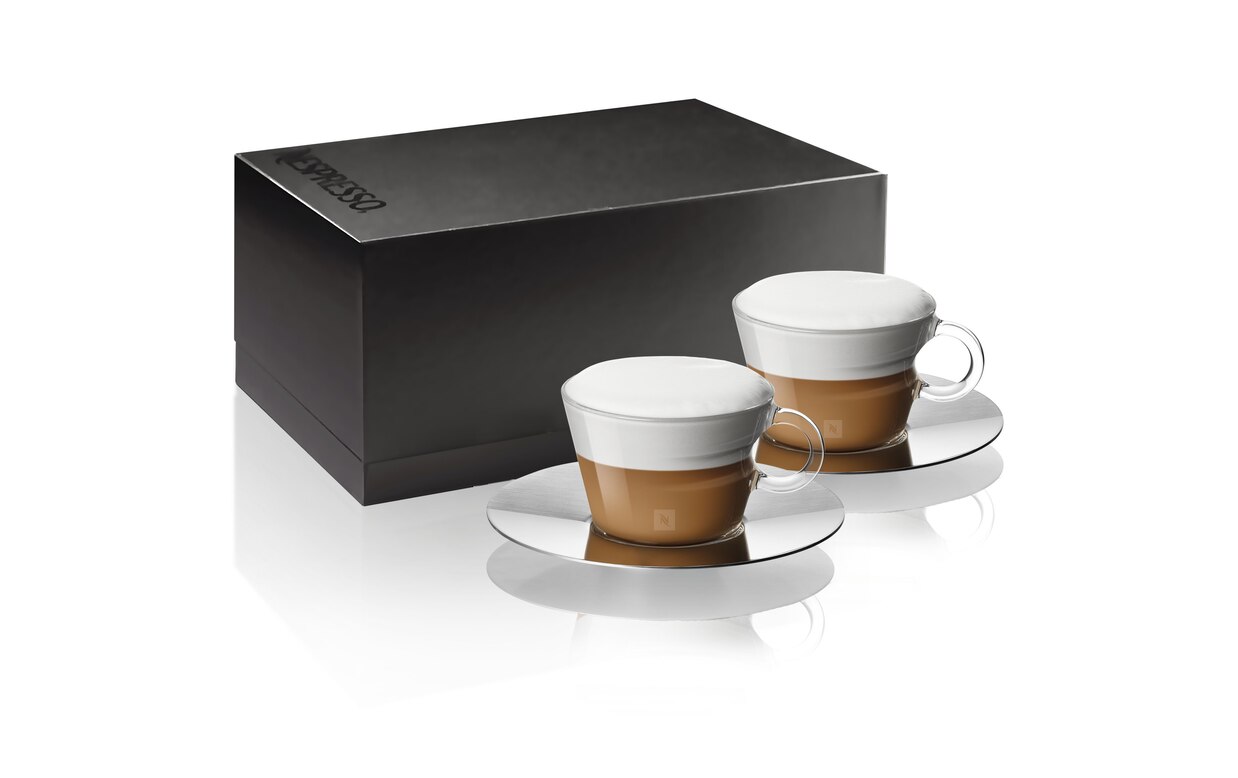 dichtbij Mondwater zingen View Cappuccino cup & saucer | Coffee Glass - Nespresso JP