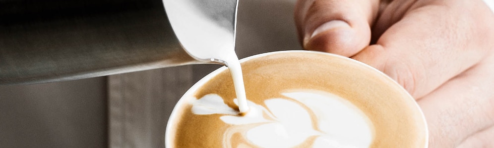 Making latte art at home
