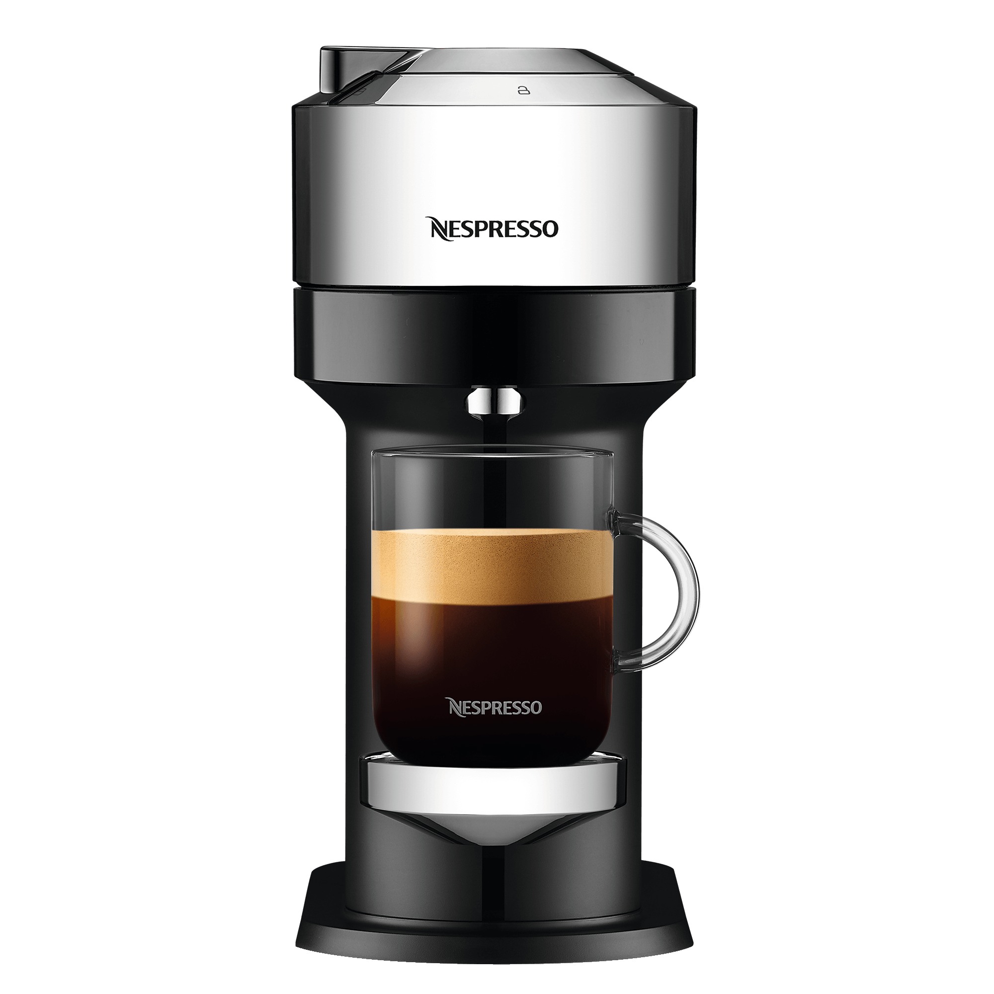 Vertuo Next Deluxe Pure Chrome VERTUO Next. Für das große Kaffee-Erlebnis zum Teilen. Entdecken Sie 30 Kaffeekreationen in 6 Tassengrößen für 199 EUR