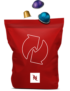 Red Nespresso Recycling Bag